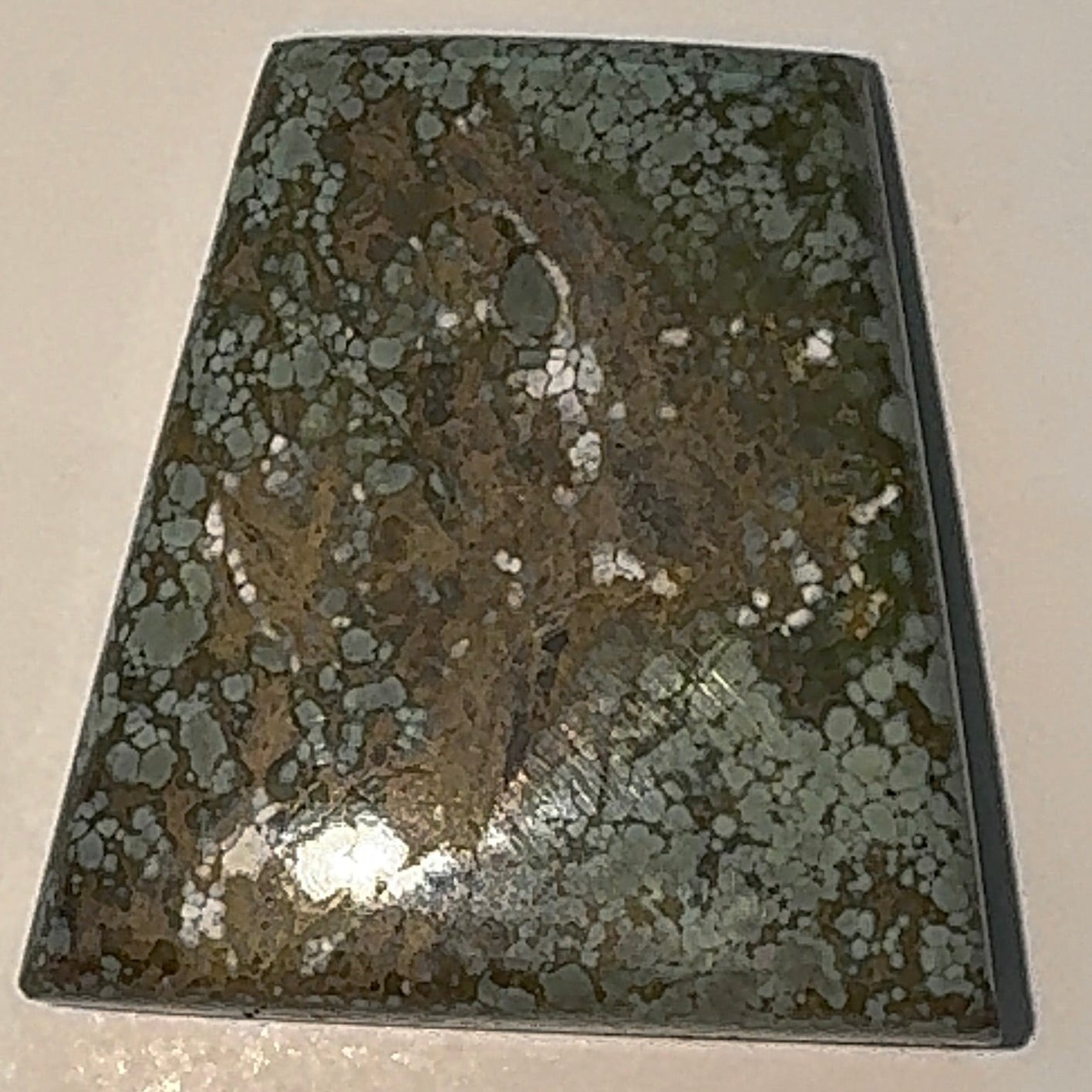 14ct Variscite bi valve pseudomorph