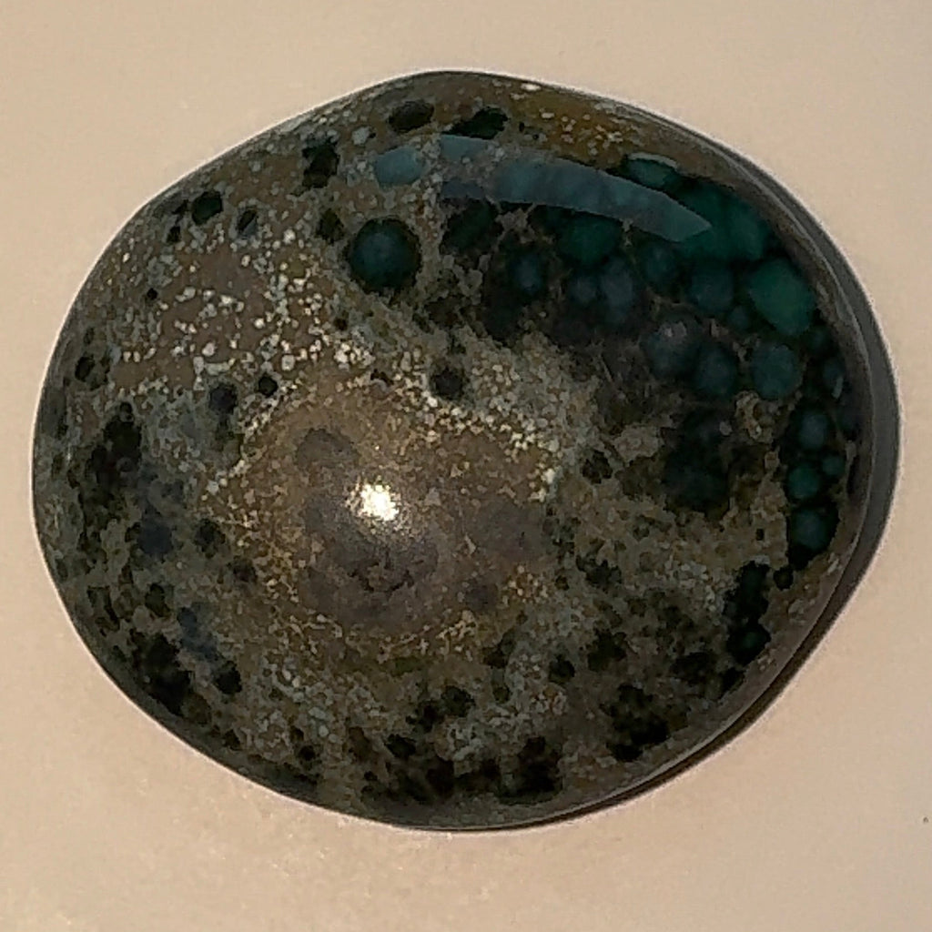 14ct Variscite bi valve pseudomorph