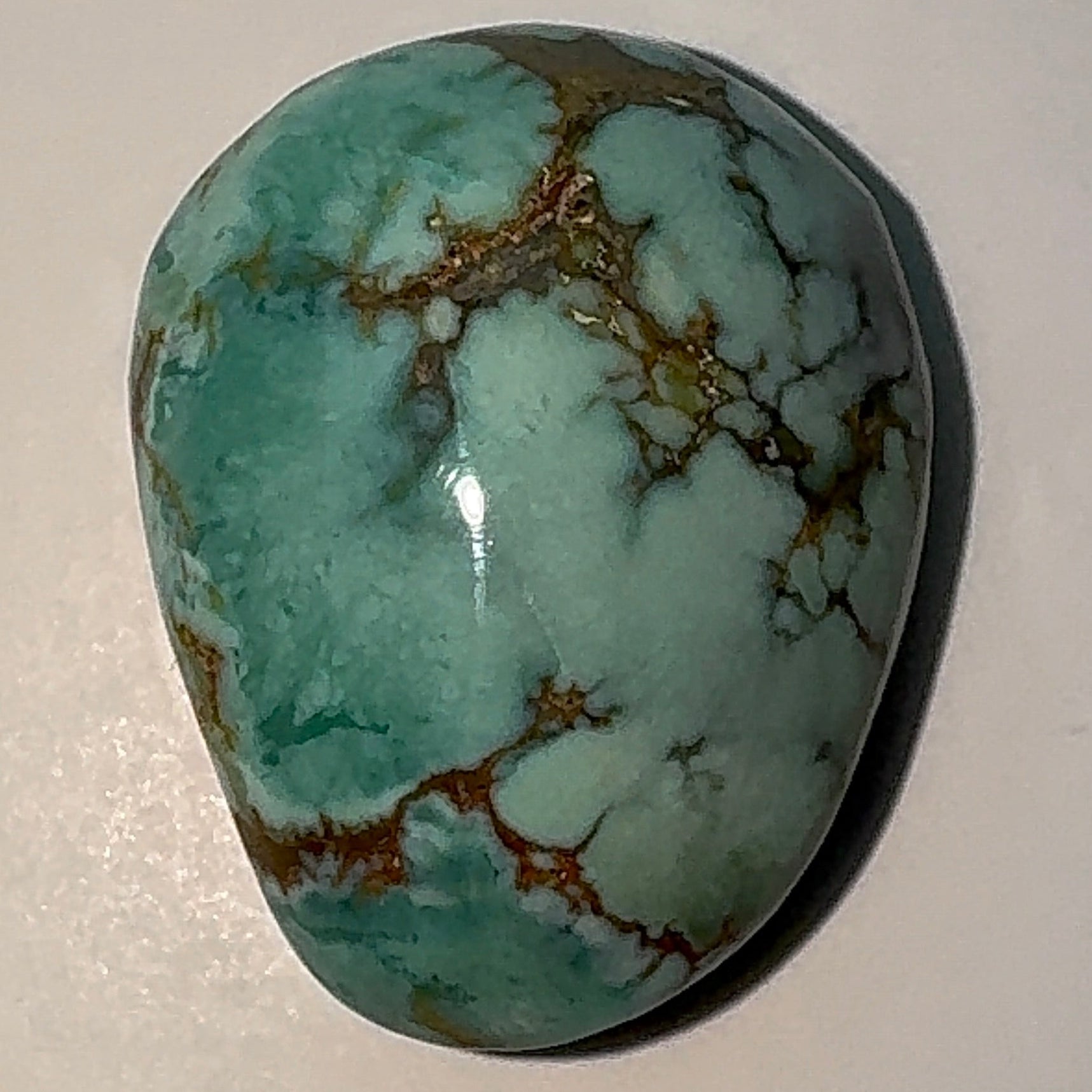 14ct Variscite bi valve pseudomorph