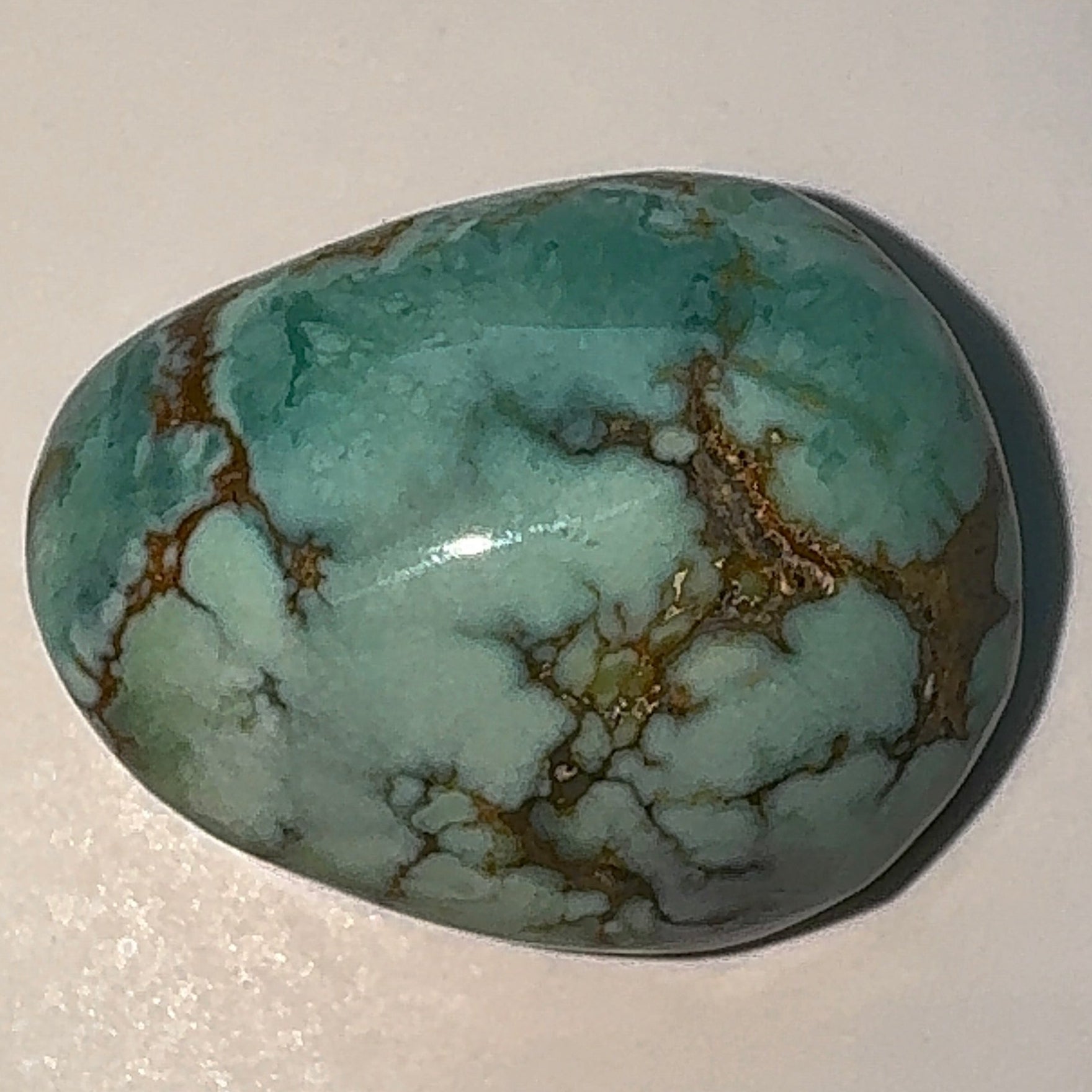 14ct Variscite bi valve pseudomorph