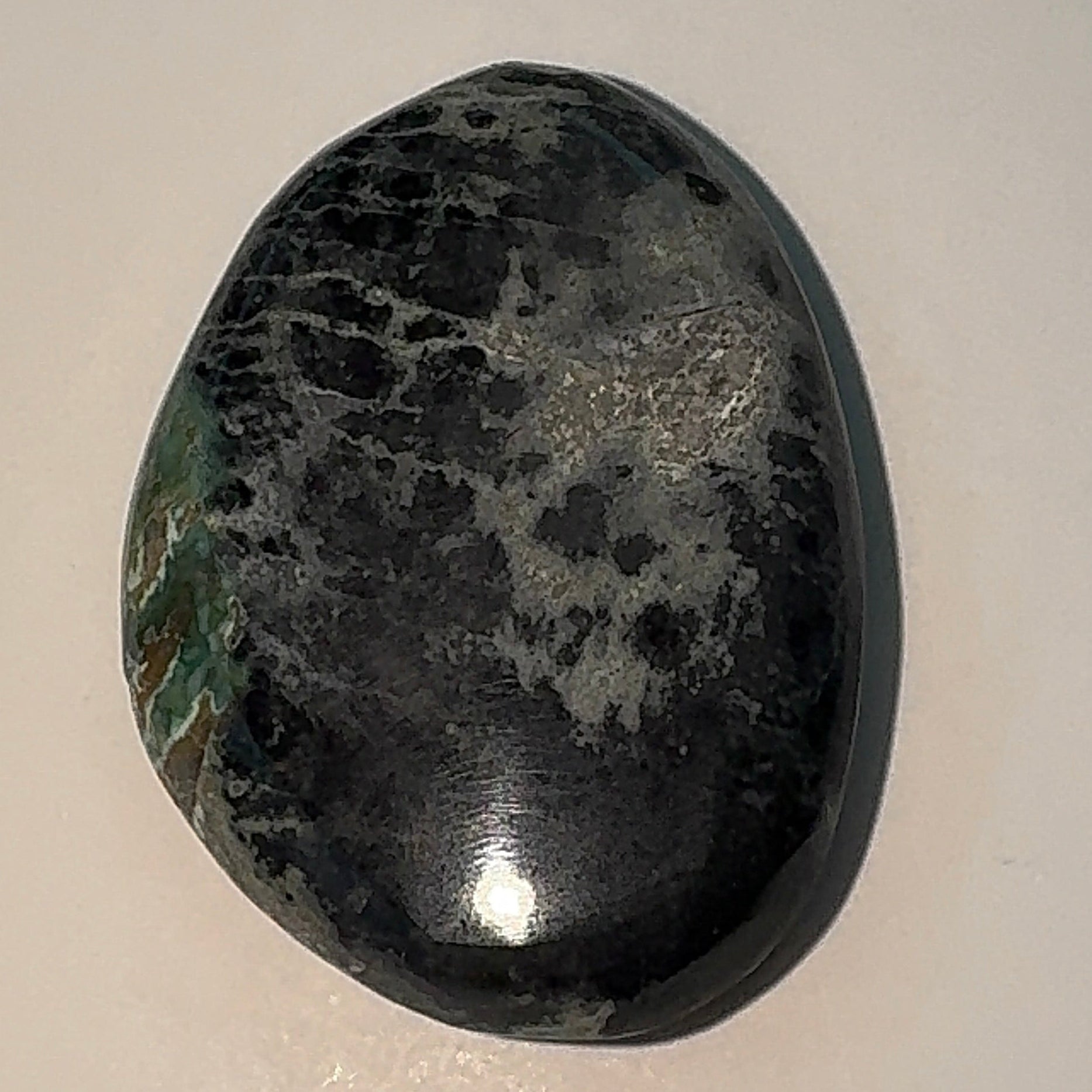 14ct Variscite bi valve pseudomorph