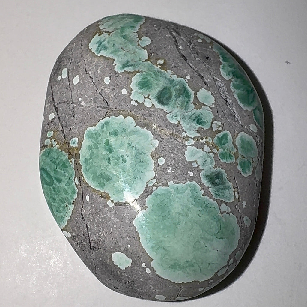 14ct Variscite bi valve pseudomorph
