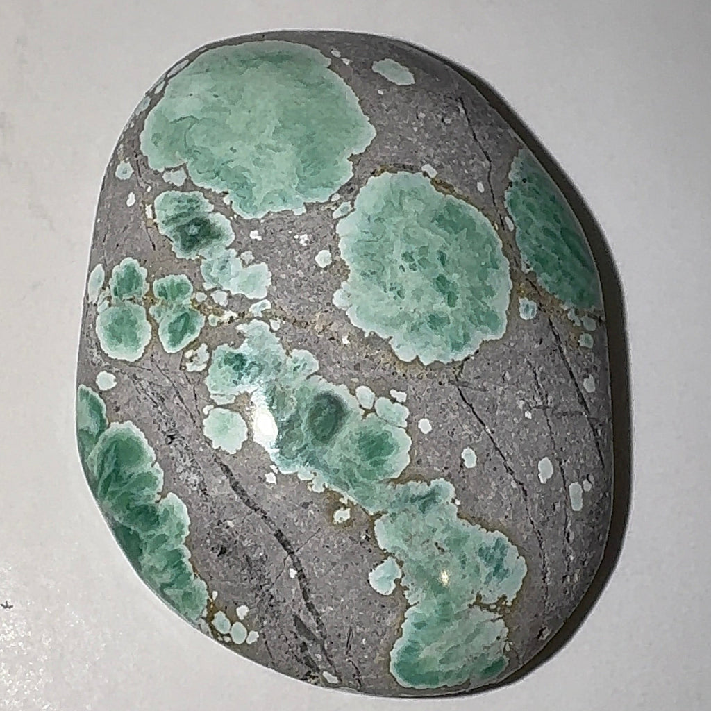 14ct Variscite bi valve pseudomorph