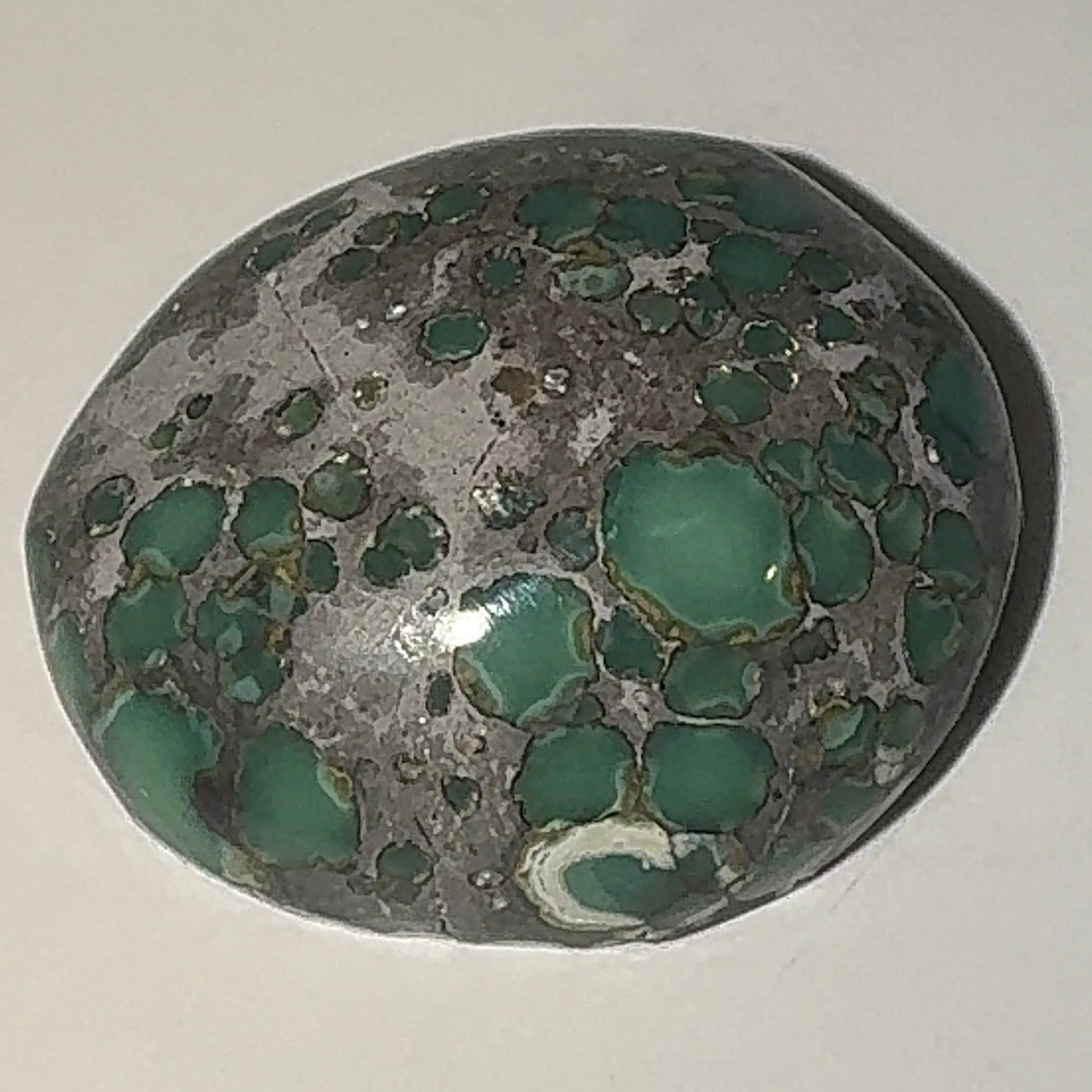 9ct Variscite bi valve pseudomorph